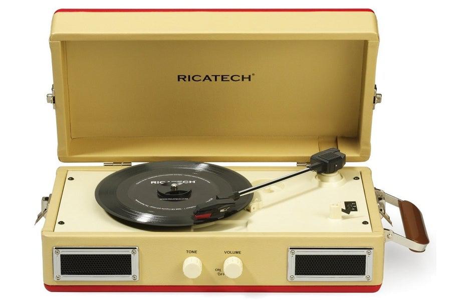 Tocadiscos Vintage 33/45/78 RPM 2x 0.35W - Ricatech – Music Stage