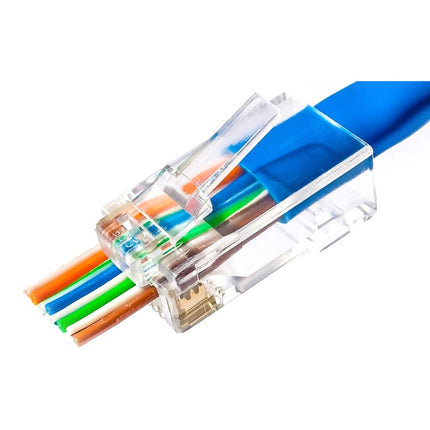 Ficha Telefone 8V/8C RJ45 p/ Cabo UTP CAT6 "Rapida"