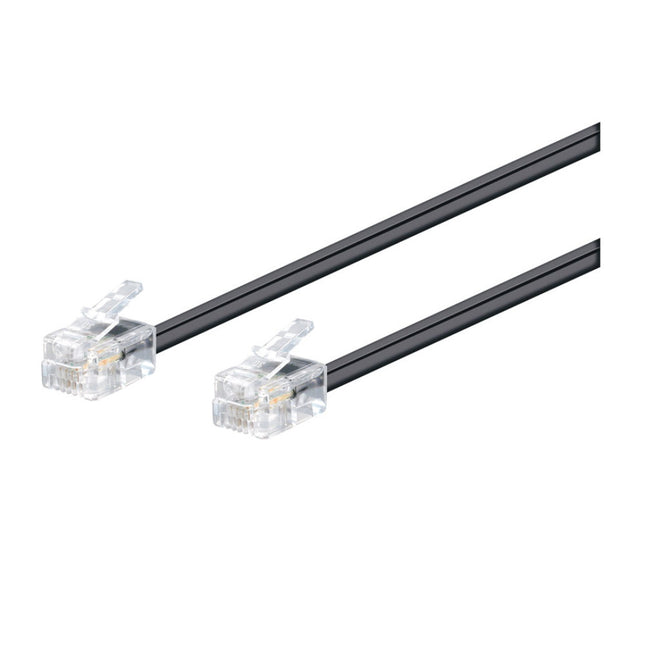 Cabo Telefone 6V/4C RJ11 Macho/Macho 3mt - Branco