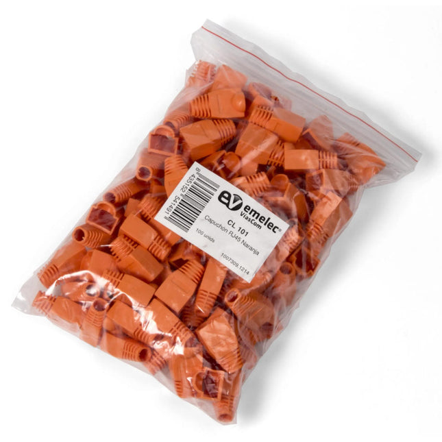 Protecção Ficha Telefone RJ45 - Laranja