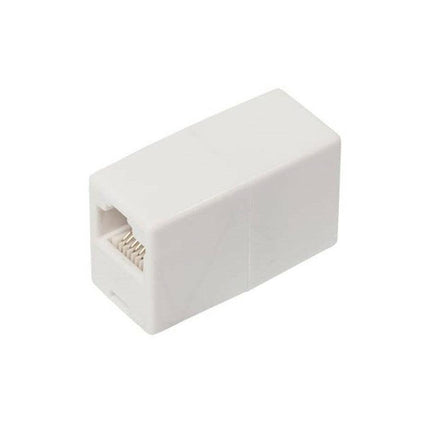 Adaptador Telefone 8V/8C RJ45 Fêmea / Fêmea - Branco