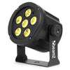 Projector LED PAR 6x 3W "3-EM-1" CW/WW/UV (SLIMPAR30) - beamZ