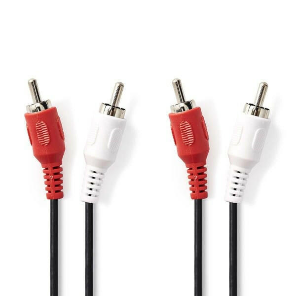 Cabo 2xRCA Macho / 2xRCA Macho 0,50mt-Fichas e cabos-EDC-Music Stage