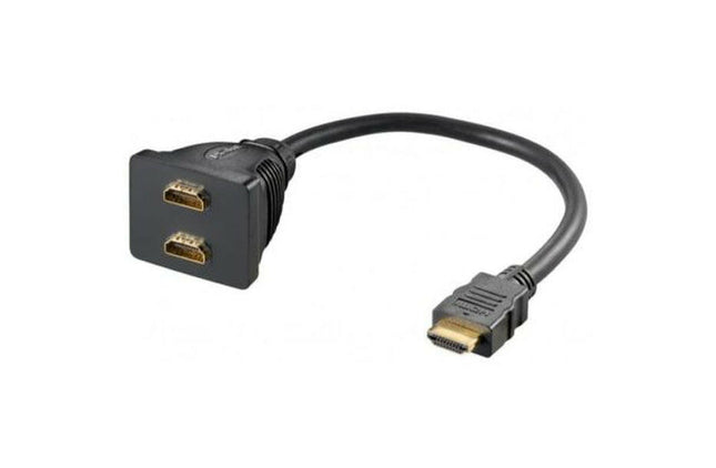 Adaptador HDMI Macho / 2xHDMI Fêmea 20cm-Fichas e cabos-MP-Music Stage