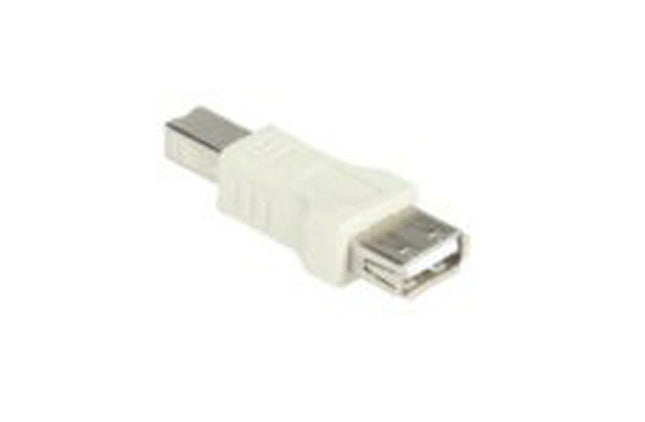 Adaptador USB "B" Macho / USB "A" Fêmea - Creme