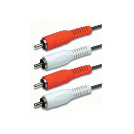 Cabo 2xRCA Macho / 2xRCA Macho 0,50mt-Fichas e cabos-EDC-Music Stage