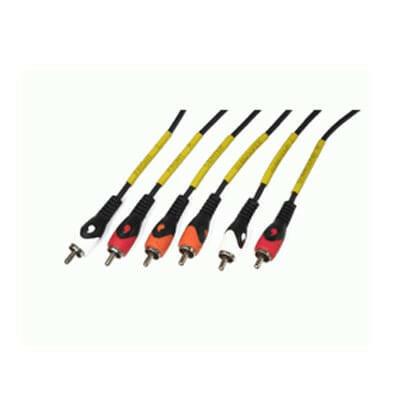 Cabo 6xRCA Macho / 6xRCA Macho 2,5mt-Fichas e cabos-EDC-Music Stage