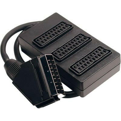 Adaptador Scart Macho / 3xScart Fêmea-Fichas e cabos-SMI-Music Stage