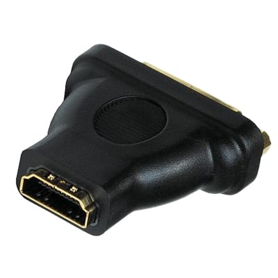Adaptador HDMI Fêmea / DVI-I (24+5) Fêmea-Fichas e cabos-EDC-Music Stage