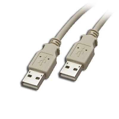 Cabo USB "A" Macho / USB "A" Macho 3mt - Creme