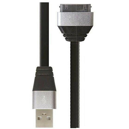 Cabo USB "A" Macho / Apple 30Pin 1mt - Preto-Fichas e cabos-Karma-Music Stage