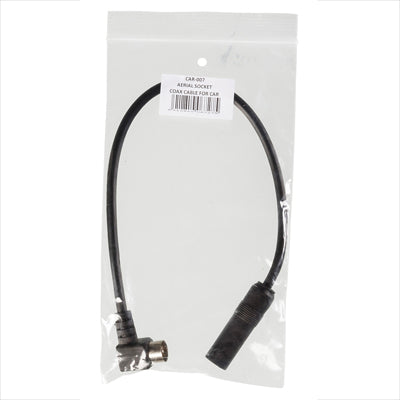 Adaptador Coaxial Macho Curva 90º / Auto-Rádio Fêmea 20cm-Apoio tacnicobricol-Valueline-Music Stage