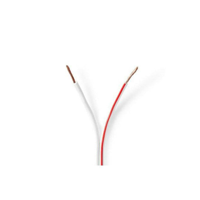 Cabo Coluna 2x1mm² Branco 100mt - Rolo-Fichas e cabos-Valueline-Music Stage