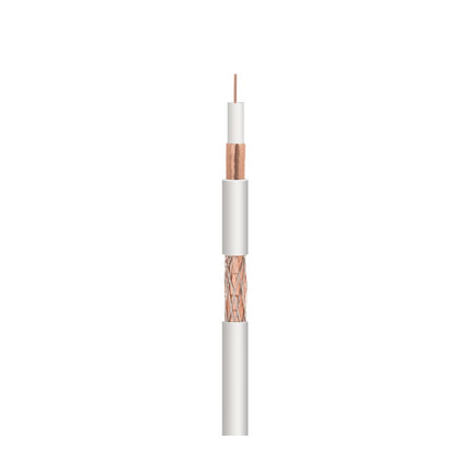 Cabo Coaxial Ø6,8mm Branco 100mt