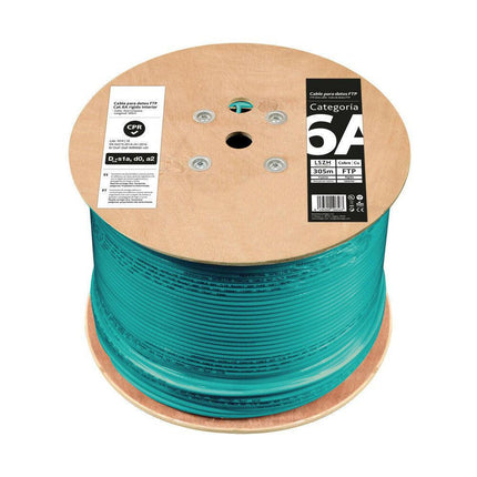 Cabo FTP CAT6A Rígido LSZH 305m (Cobre)-Fichas e cabos-EDC-Music Stage