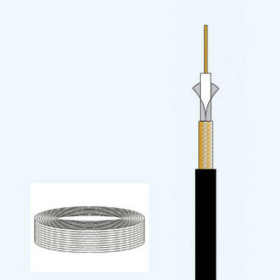 Cabo Coaxial RG58 Ø5,0mm Preto 100mt - Rolo-Fichas e cabos-SMI-Music Stage