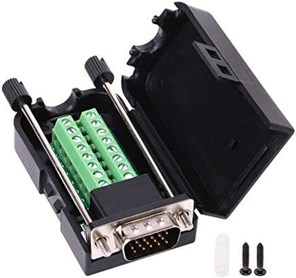 Ficha VGA Macho p/ Cabo - Terminais-Fichas e cabos-SMI-Music Stage