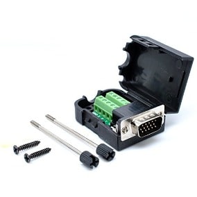 Ficha VGA Macho p/ Cabo - Terminais-Fichas e cabos-SMI-Music Stage