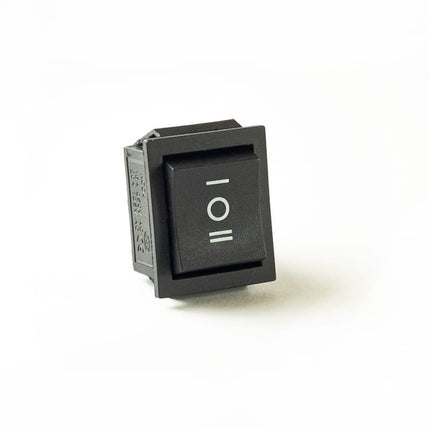 Comutador Basculante 2 Circuitos 16A 250V Preto (I/0/I)-Componentes eletronicos-SMI-Music Stage