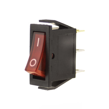 Interruptor Basculante 1 Circuito 16A 250V Vermelho Luminoso-Componentes eletronicos-SMI-Music Stage