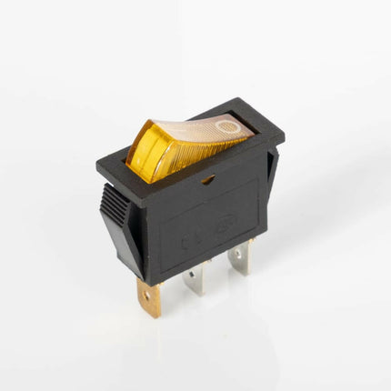 Interruptor Basculante 1 Circuito 10A 250V Amarelo Luminoso-Componentes eletronicos-SMI-Music Stage