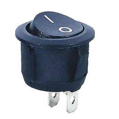 Interruptor Basculante 1 Circuito 6A 250V Preto-Componentes eletronicos-SMI-Music Stage