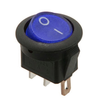 Interruptor Basculante 1 Circuito 16A 12V Azul Luminoso