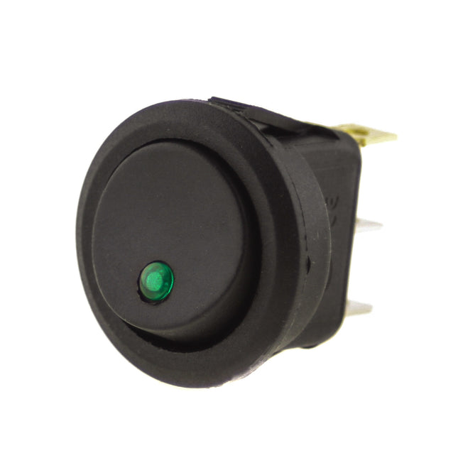 Interruptor Basculante 1 Circuito 16A 12V Verde Luminoso