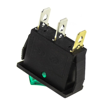 Interruptor Basculante 1 Circuito 16A 12V Verde Luminoso-Componentes eletronicos-SMI-Music Stage