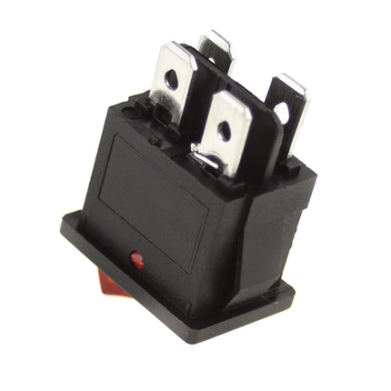 Interruptor Basculante 2 Circuitos 3A 250V Vermelho Luminoso-Componentes eletronicos-SMI-Music Stage