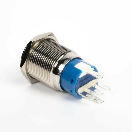 Pulsador Metálico Ø19mm - Azul Luminoso-Componentes eletronicos-SMI-Music Stage