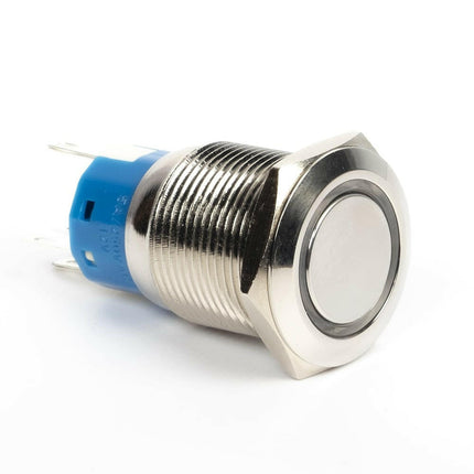 Pulsador Metálico Ø19mm - Azul Luminoso-Componentes eletronicos-SMI-Music Stage