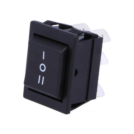 Pulsador Basculante 2 Circuito 16A 250V Preto (I)/0/(I)-Componentes eletronicos-SMI-Music Stage