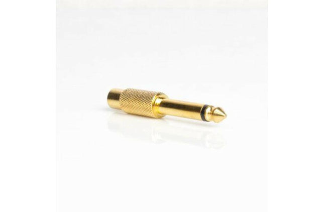 Adaptador 6,35 Macho Mono / RCA Fêmea - Dourado-Adaptadores de Audio-Smi-Music Stage