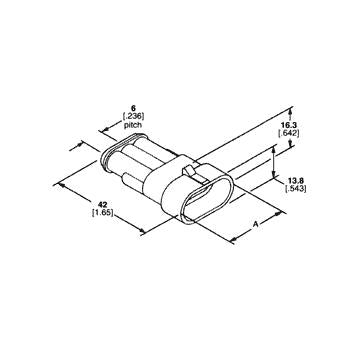 Ficha Superseal Macho 2 Pin IP67-Fichas e cabos-SMI-Music Stage