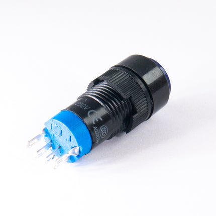Comutador Pressão 3A 250V (ON-ON) - Azul Luminoso-Componentes eletronicos-SMI-Music Stage