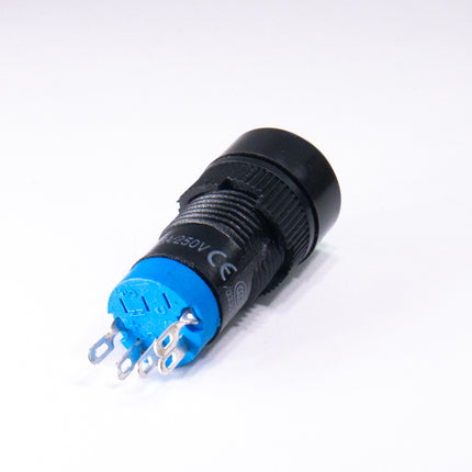 Comutador Pressão 3A 250V (ON-ON) - Verde Luminoso-Componentes eletronicos-SMI-Music Stage
