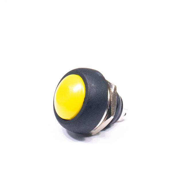 Pulsador 1 Circuito OFF/(ON) Amarelo - 11,3mm-Componentes eletronicos-SMI-Music Stage