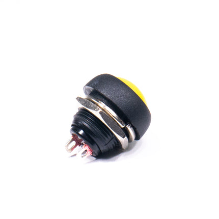 Pulsador 1 Circuito OFF/(ON) Amarelo - 11,3mm-Componentes eletronicos-SMI-Music Stage
