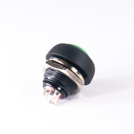 Pulsador 1 Circuito OFF/(ON) Verde - 11,3mm-Componentes eletronicos-SMI-Music Stage