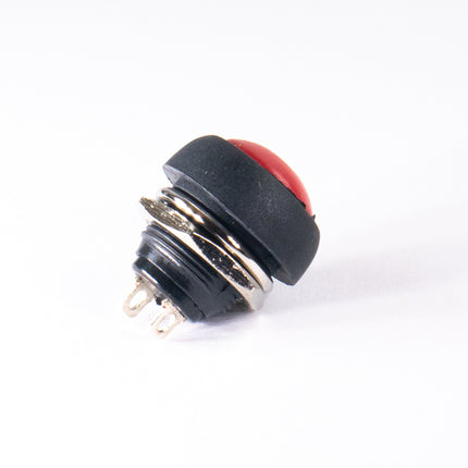 Pulsador 1 Circuito OFF/(ON) Vermelho - 11,3mm-Componentes eletronicos-SMI-Music Stage