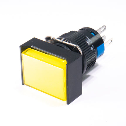 Comutador Pressão 5A 250V (ON-ON) - Amarelo Luminoso-Componentes eletronicos-SMI-Music Stage