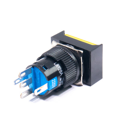 Comutador Pressão 5A 250V (ON-ON) - Amarelo Luminoso-Componentes eletronicos-SMI-Music Stage