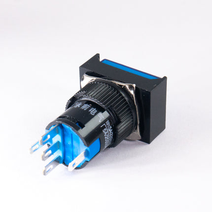 Comutador Pressão 5A 250V (ON-ON) - Azul Luminoso-Componentes eletronicos-SMI-Music Stage