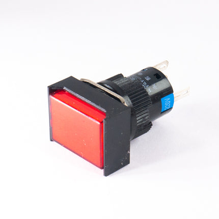 Comutador Pressão 5A 250V (ON-(ON))- Vermelho Luminoso-Componentes eletronicos-SMI-Music Stage