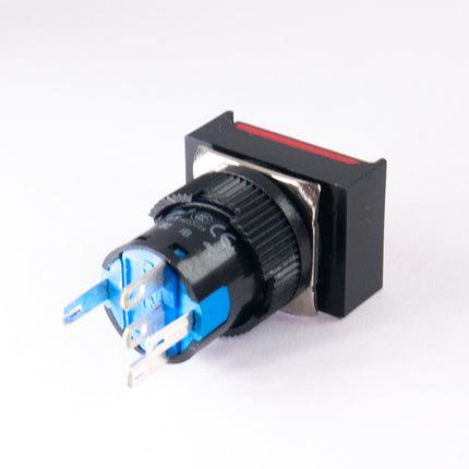 Comutador Pressão 5A 250V (ON-(ON))- Vermelho Luminoso-Componentes eletronicos-SMI-Music Stage