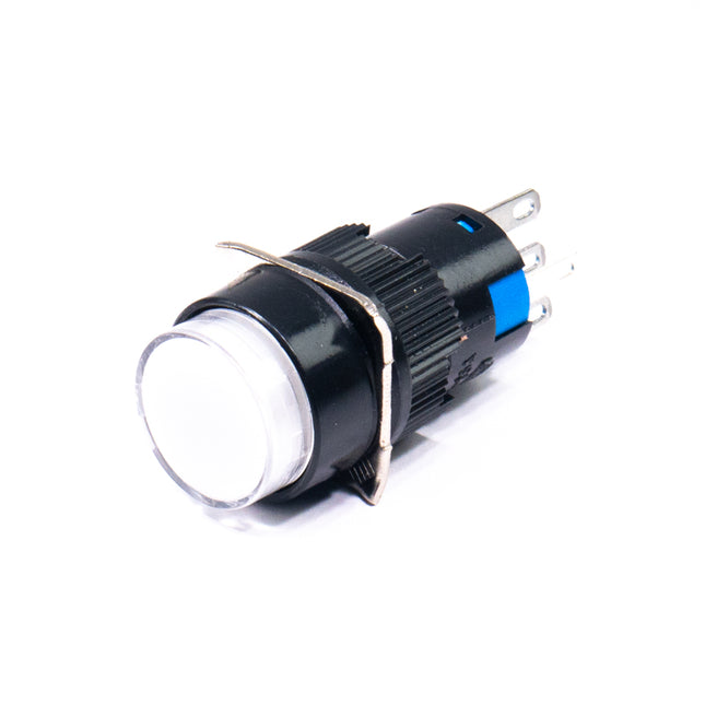 Comutador Pressão 5A 250V (ON-ON) - Branco Luminoso-Componentes eletronicos-SMI-Music Stage