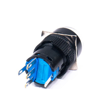 Comutador Pressão 5A 250V (ON-ON) - Branco Luminoso-Componentes eletronicos-SMI-Music Stage