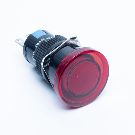 Comutador Pressão AC250V 5A Ø15mm - Vermelho Luminoso-Componentes eletronicos-SMI-Music Stage