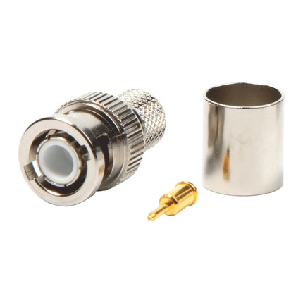 Ficha BNC Macho Cravar RG174 + RG213 + RG214